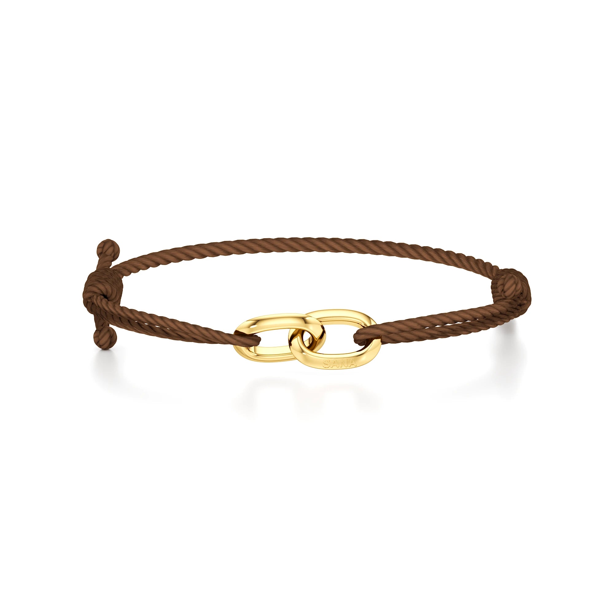 Men’s Engravable Twin Link Cord Bracelet