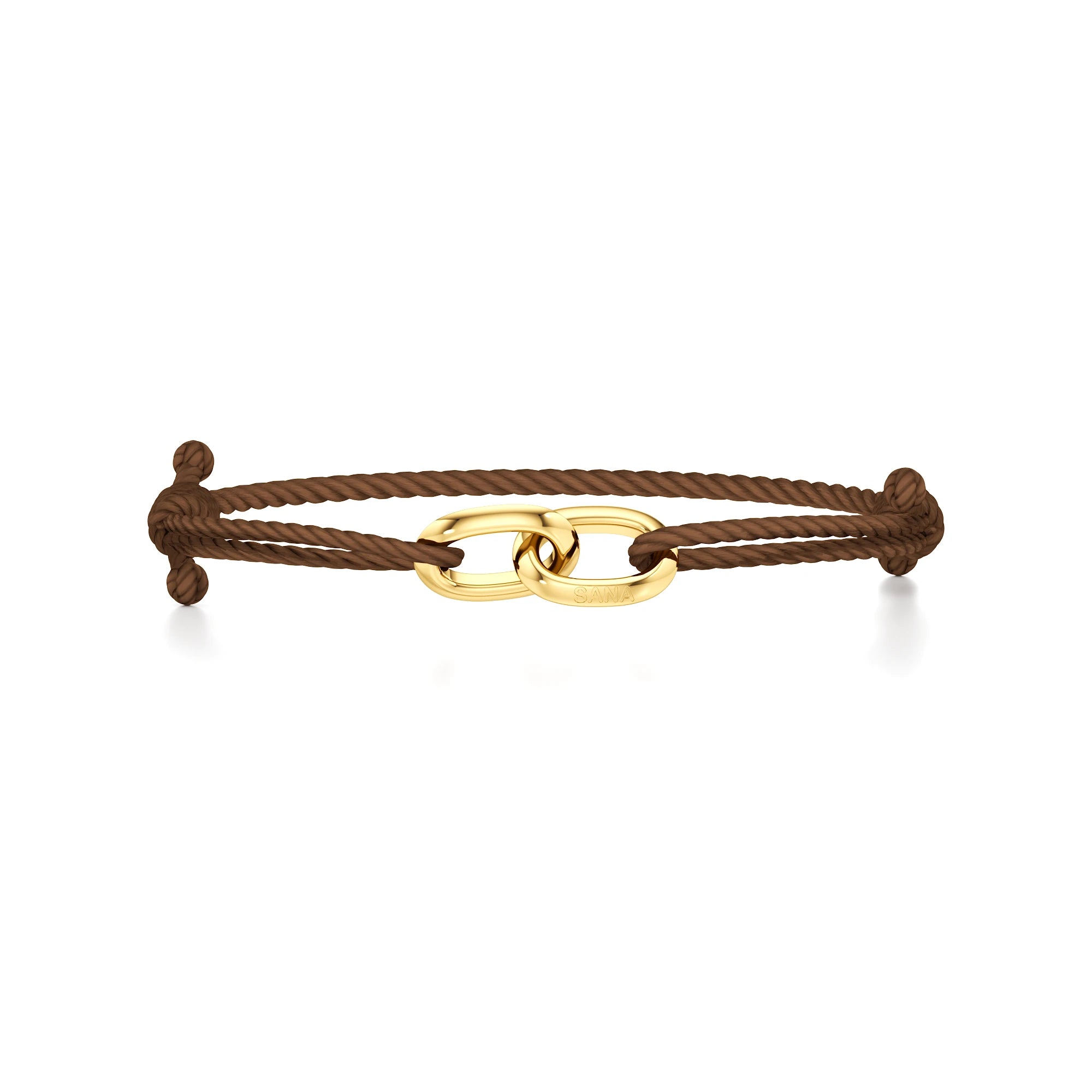 Men’s Engravable Twin Link Cord Bracelet