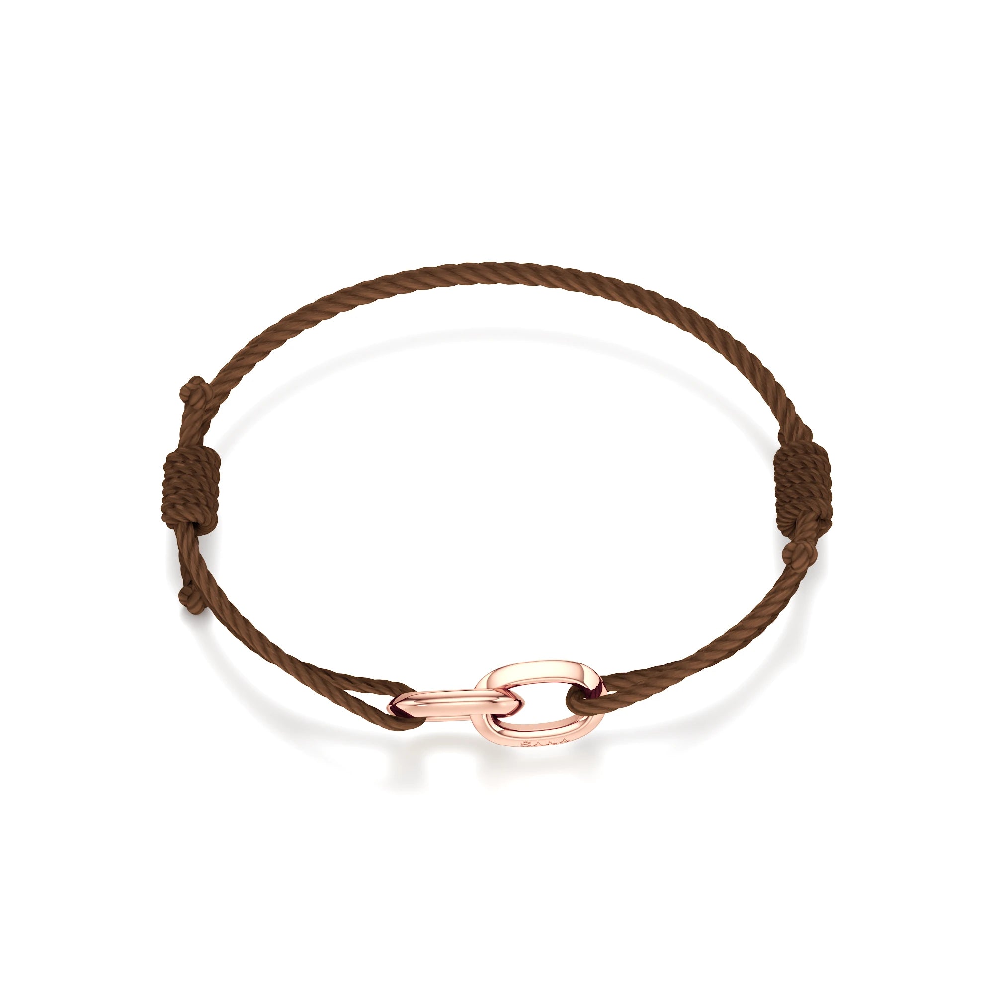 Men’s Engravable Twin Link Cord Bracelet