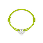 Adjustable Thread Bracelet with Heart Initial Charm