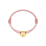 Adjustable Thread Bracelet with Heart Initial Charm