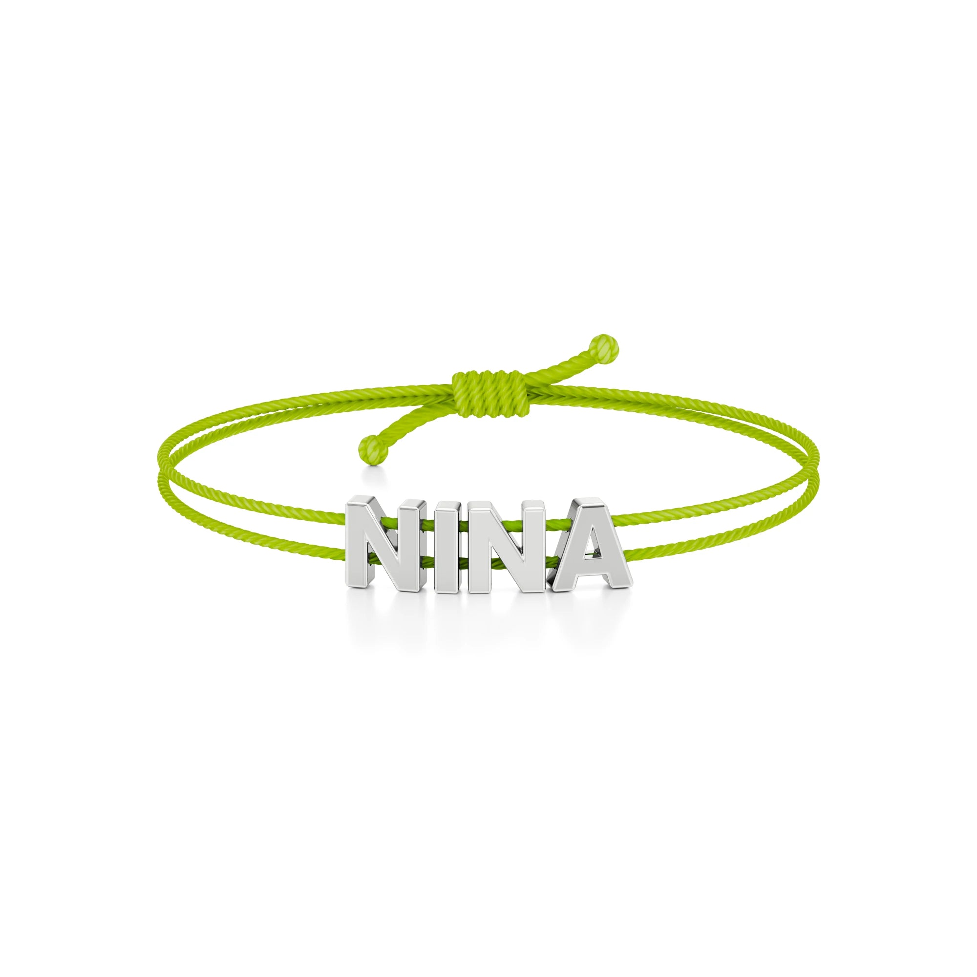Adjustable Thread Name Bracelet