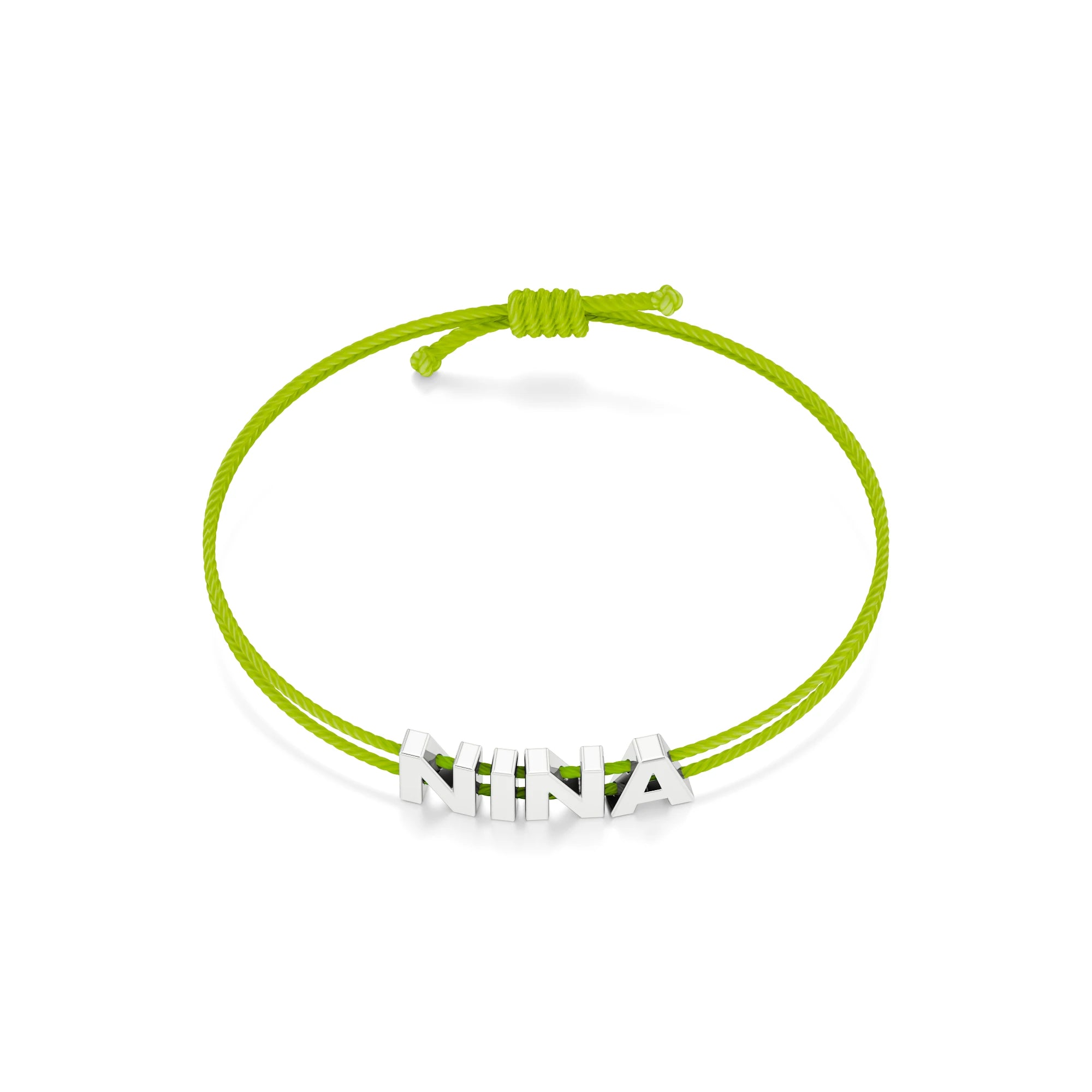Adjustable Thread Name Bracelet