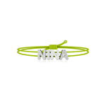 Adjustable Thread Name Bracelet