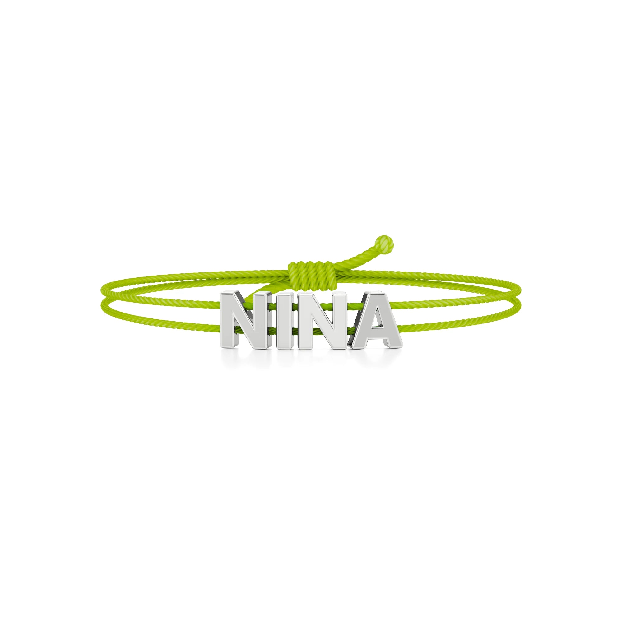 Adjustable Thread Name Bracelet