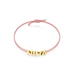 Adjustable Thread Name Bracelet