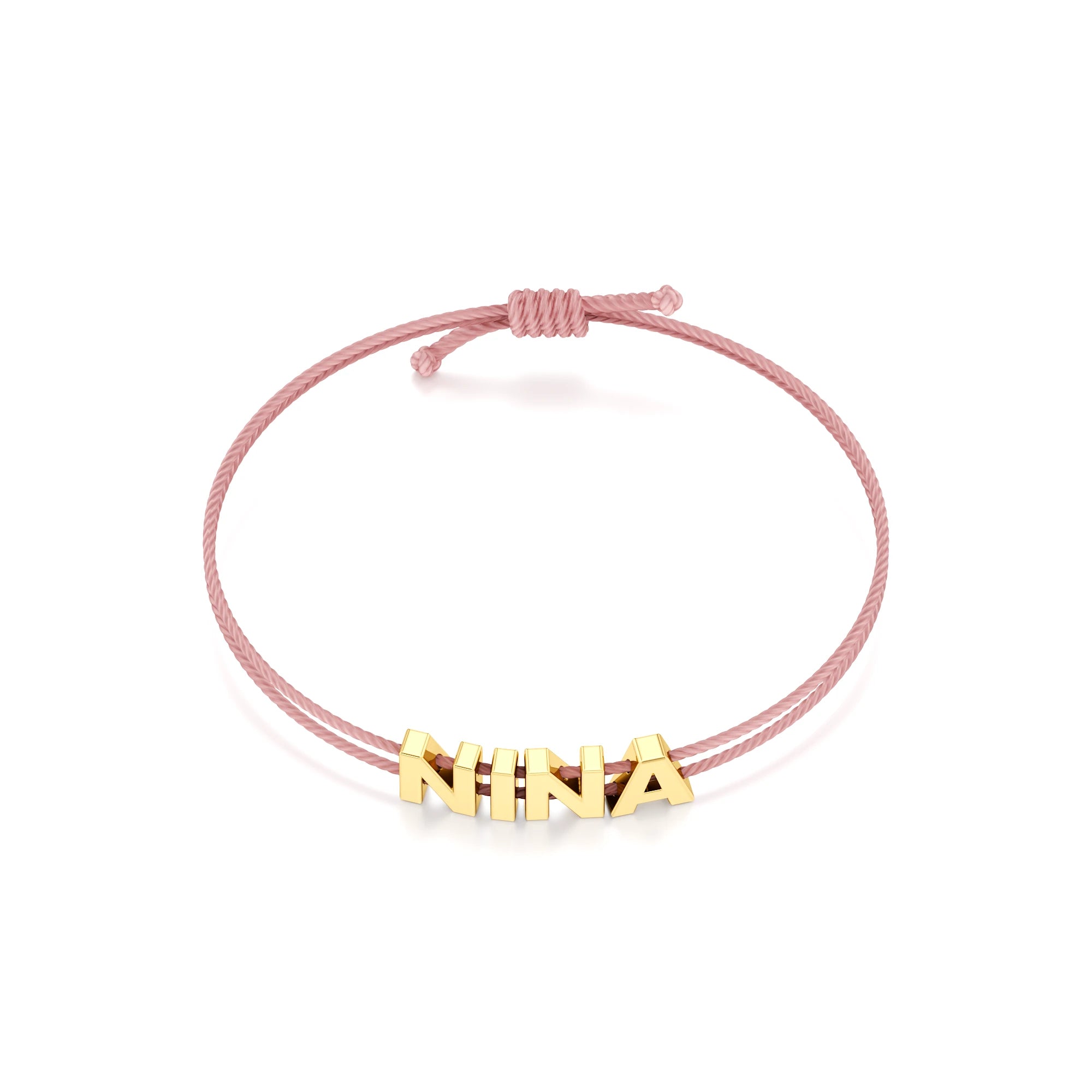Adjustable Thread Name Bracelet