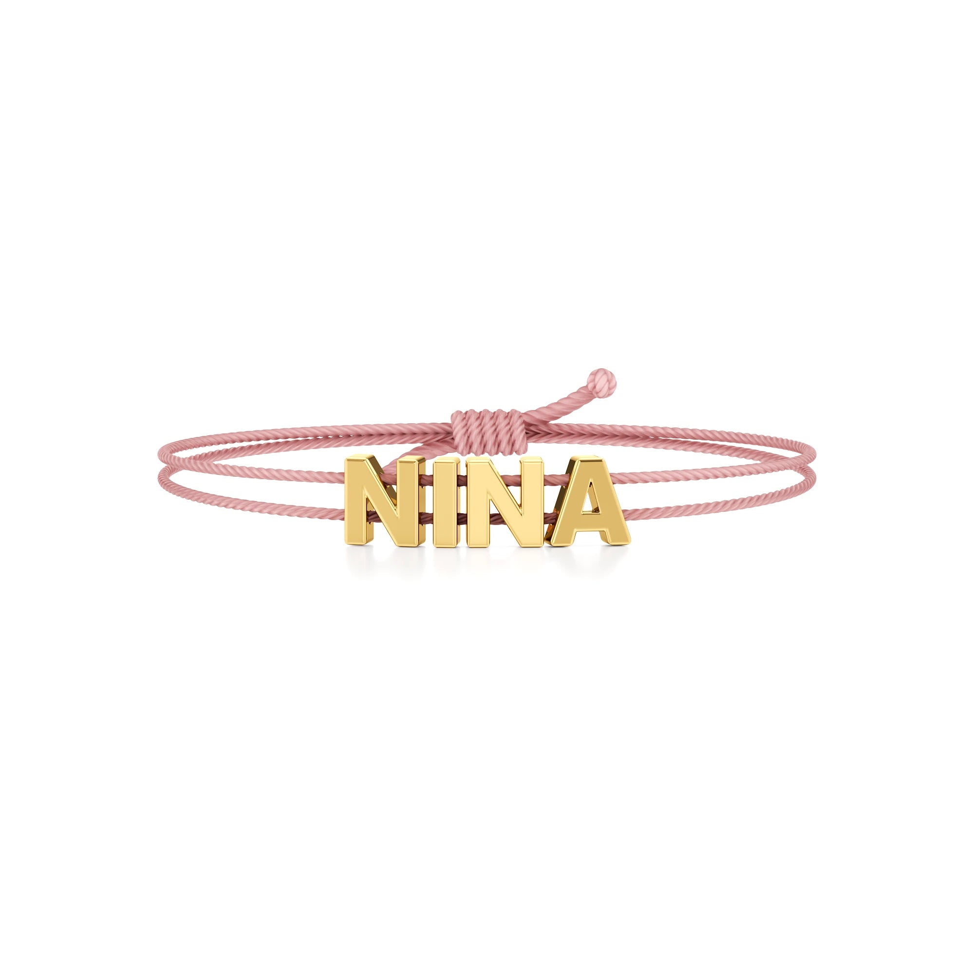 Adjustable Thread Name Bracelet