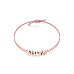 Adjustable Thread Name Bracelet