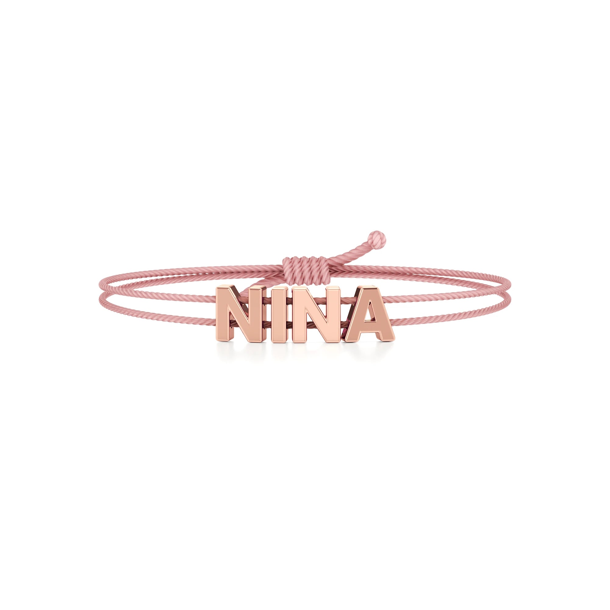 Adjustable Thread Name Bracelet