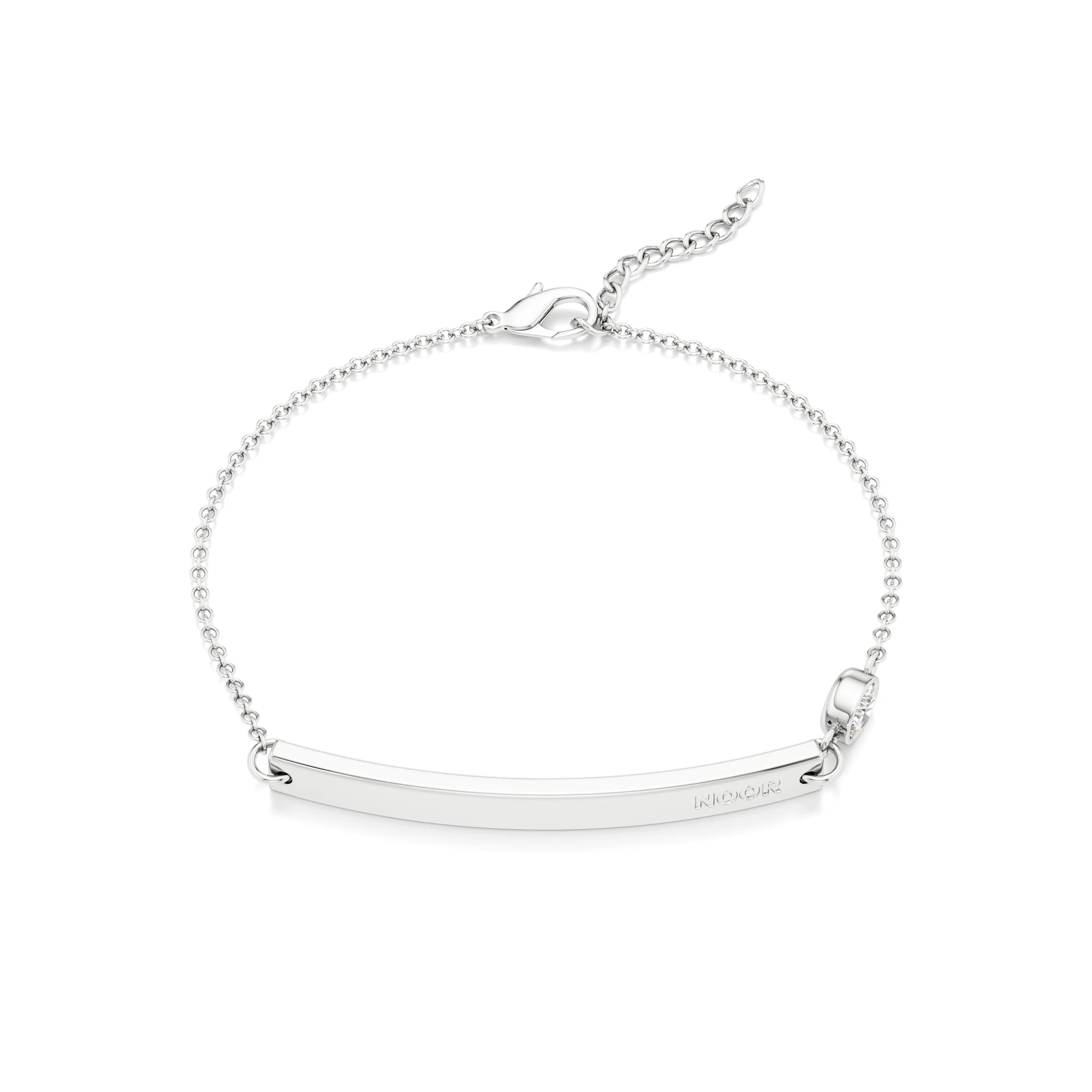 Classic Name Bracelet with Diamond Accents