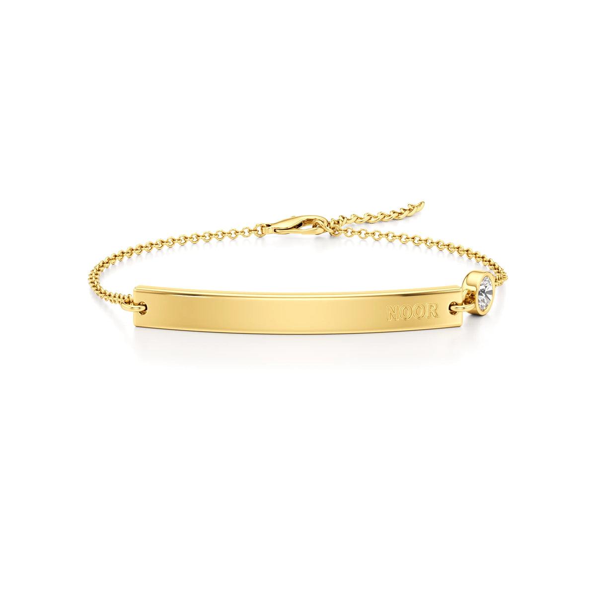 Classic Name Bracelet with Diamond Accents