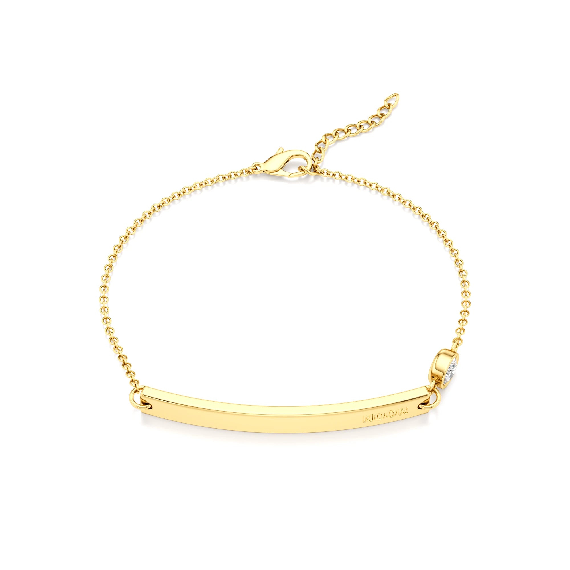 Classic Name Bracelet with Diamond Accents