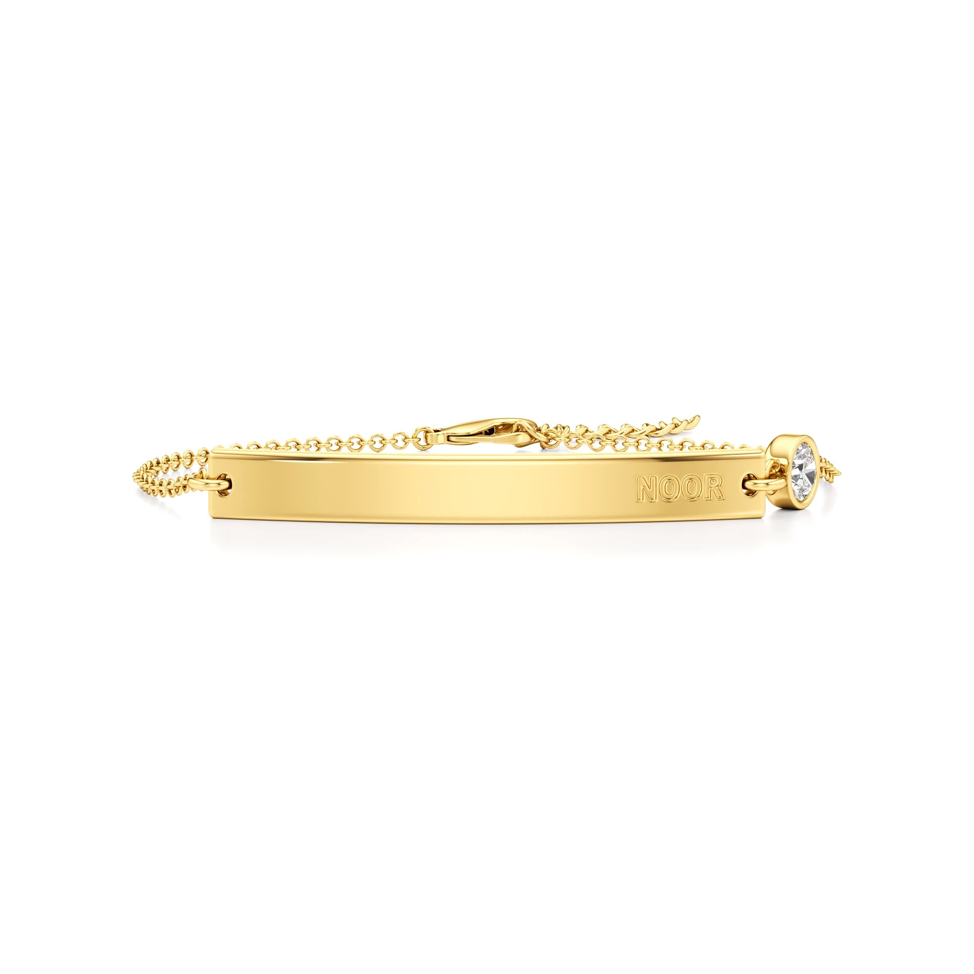 Classic Name Bracelet with Diamond Accents