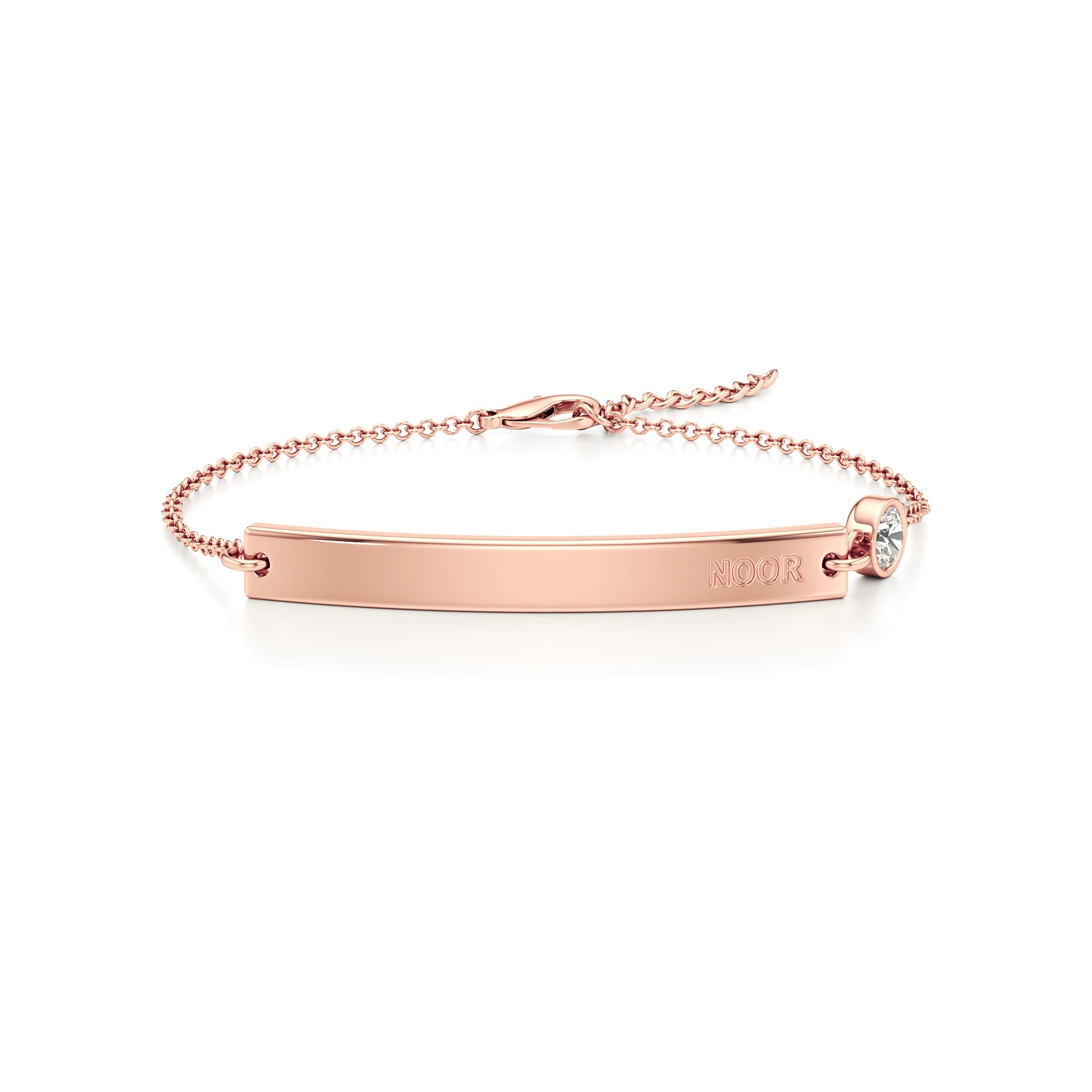 Classic Name Bracelet with Diamond Accents