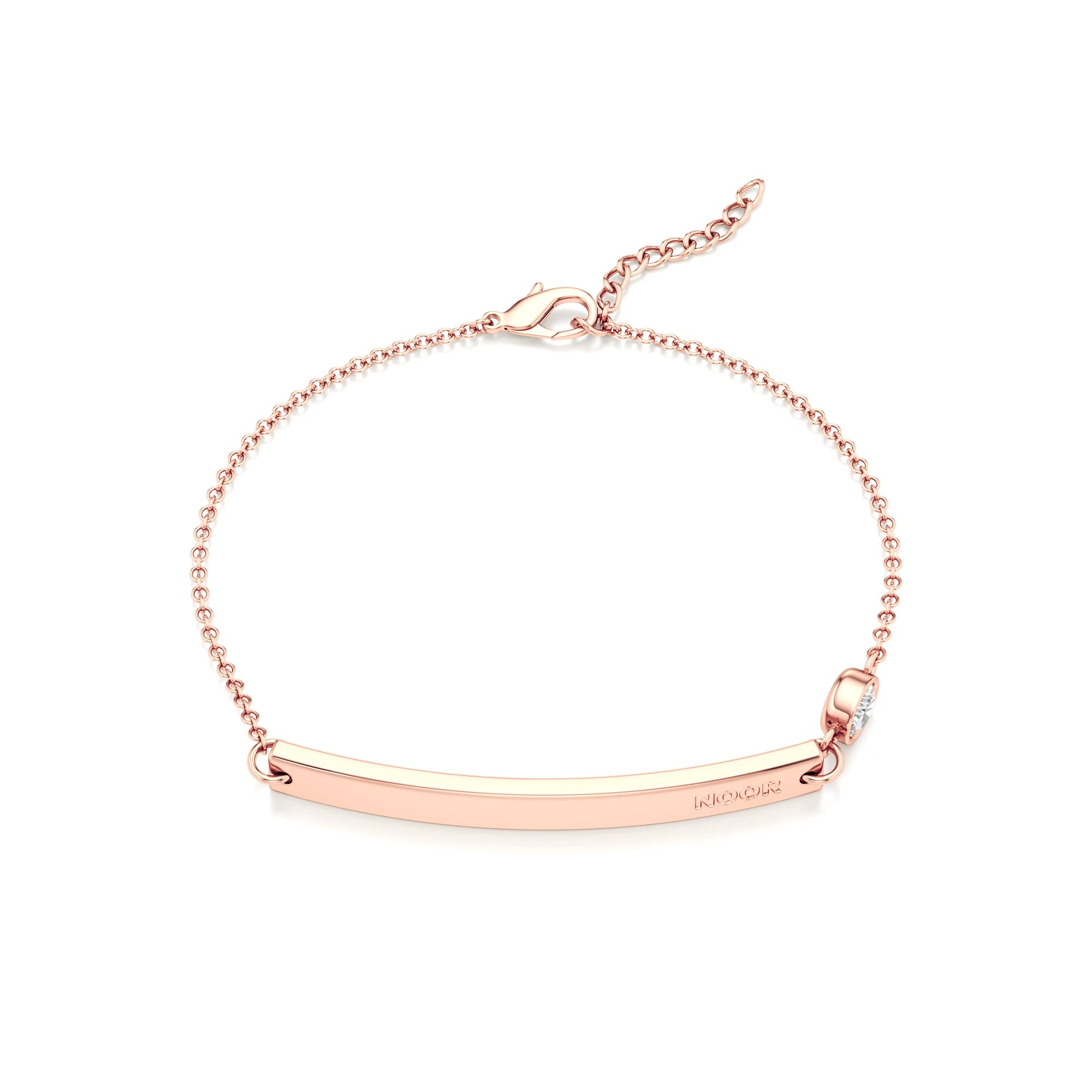 Classic Name Bracelet with Diamond Accents