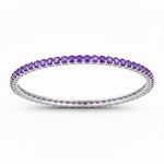 Round Prong Set Bangle