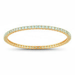 Round Prong Set Bangle