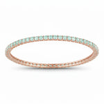Round Prong Set Bangle