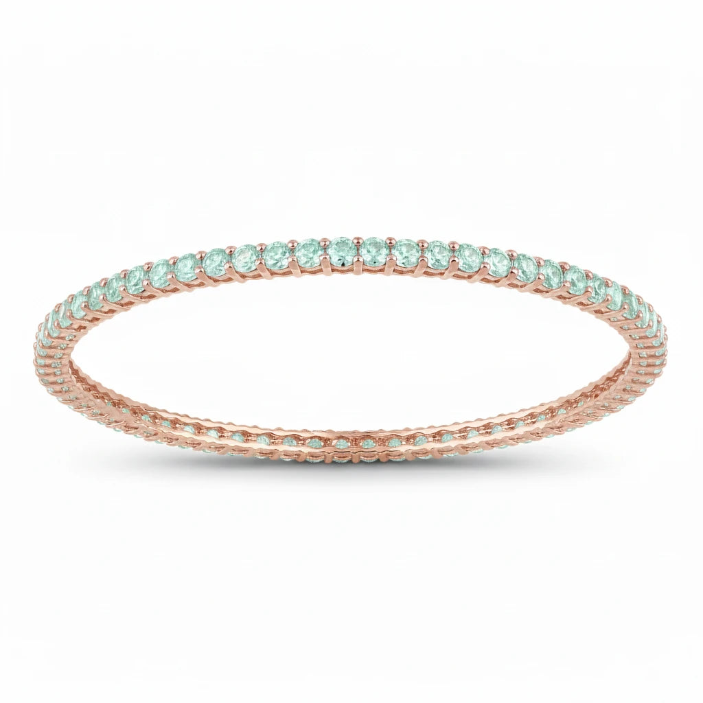 Round Prong Set Bangle