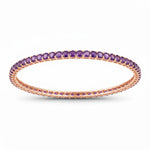 Round Prong Set Bangle