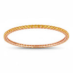 Round Prong Set Bangle