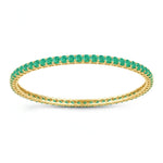Round Prong Set Bangle