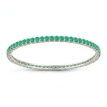 Round Prong Set Bangle