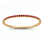Round Prong Set Bangle