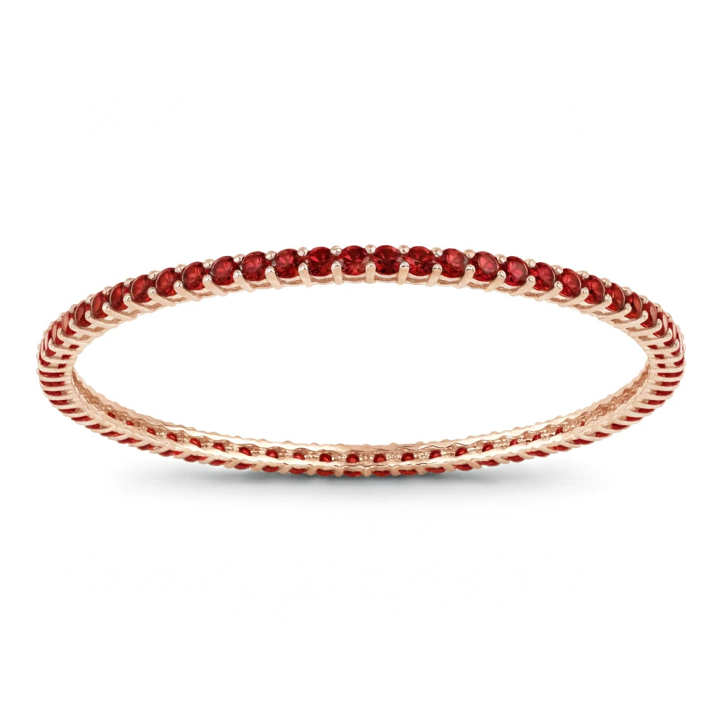 Round Prong Set Bangle