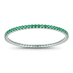 Round Prong Set Bangle