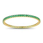 Round Prong Set Bangle
