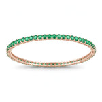 Round Prong Set Bangle