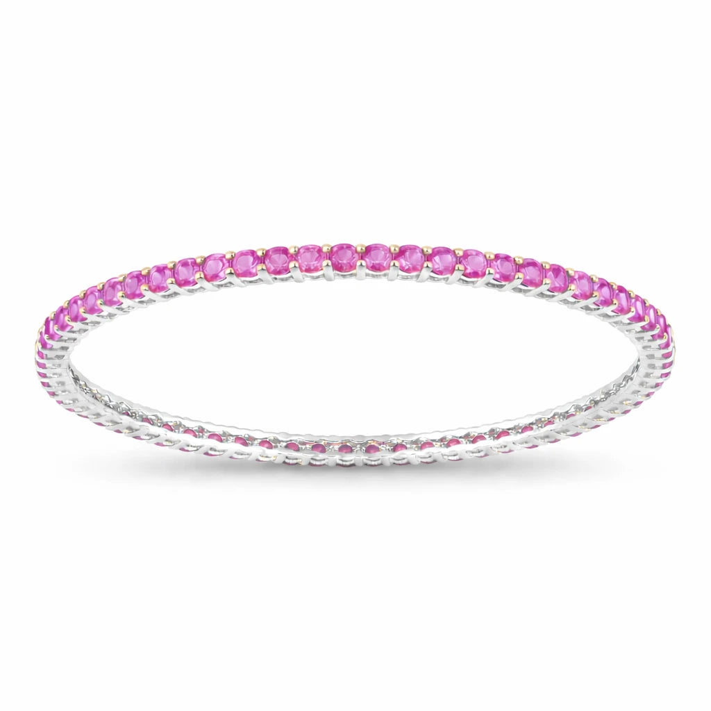 Round Prong Set Bangle