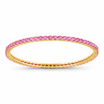 Round Prong Set Bangle
