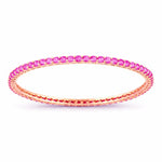 Round Prong Set Bangle