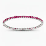 Round Prong Set Bangle