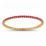 Round Prong Set Bangle