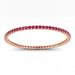 Round Prong Set Bangle