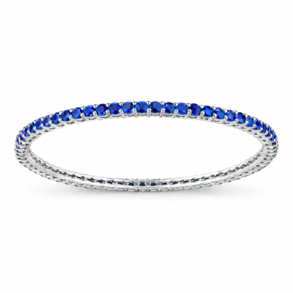 Round Prong Set Bangle