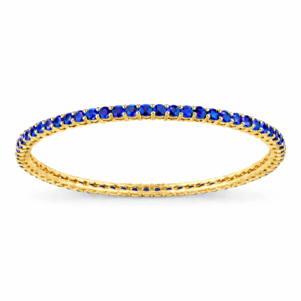 Round Prong Set Bangle