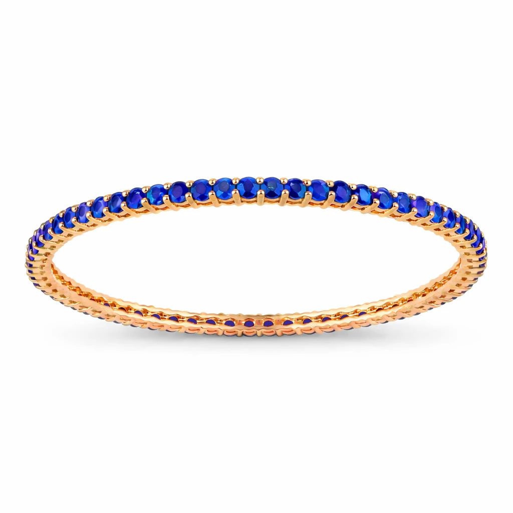 Round Prong Set Bangle