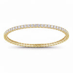Round Prong Set Bangle