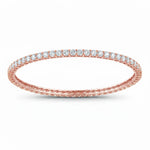 Round Prong Set Bangle