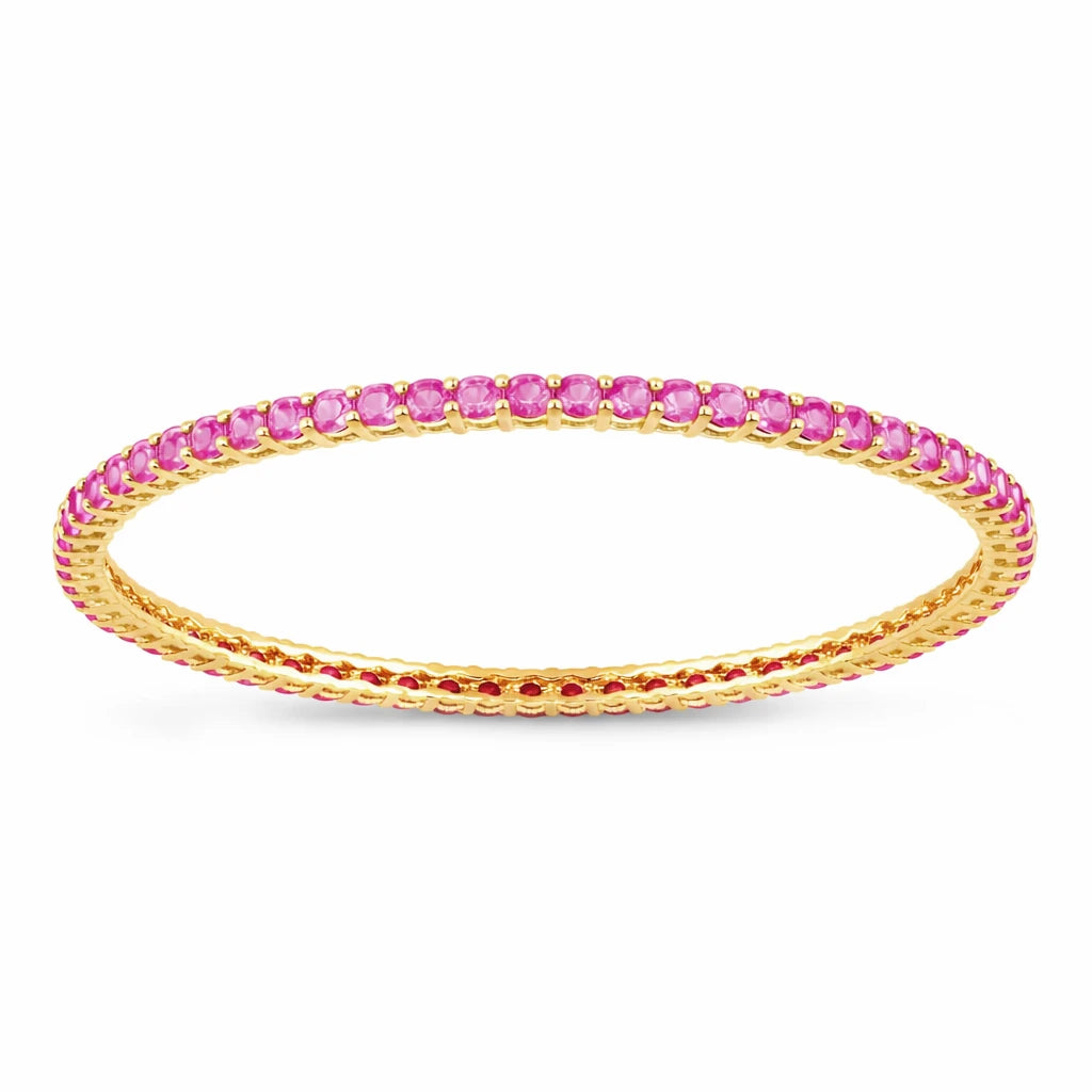Round Prong Set Bangle