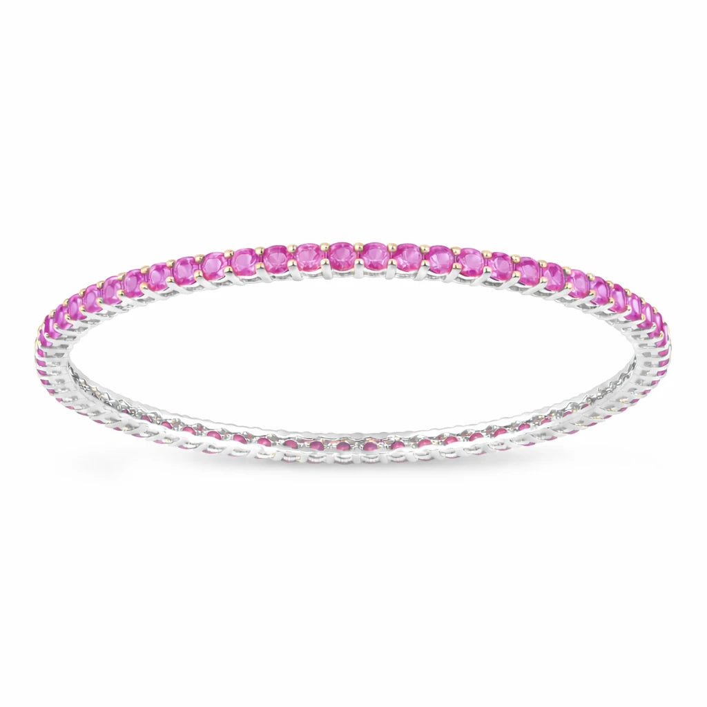 Round Prong Set Bangle