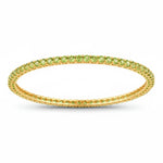 Round Prong Set Bangle