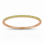 Round Prong Set Bangle