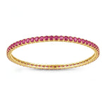 Round Prong Set Bangle