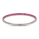 Round Prong Set Bangle